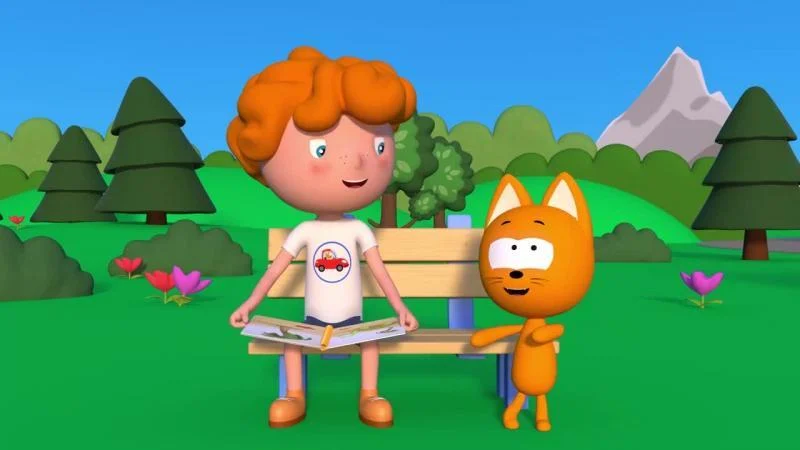 Кадры из мультсериала Котёнок Котэ (2015)